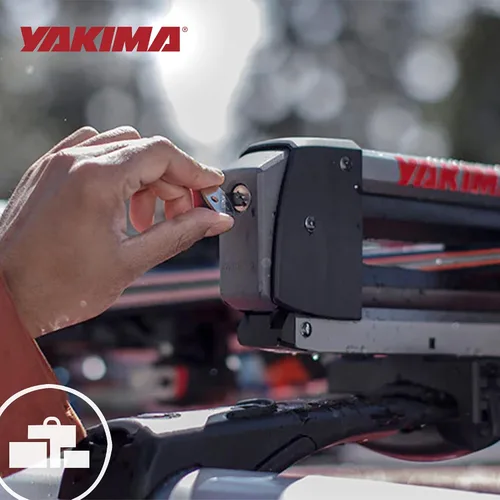 Vista 6 de YAKIMA, FreshTrack - Soporte de esquí y snowboard, se adapta a la mayoría de portaequipajes