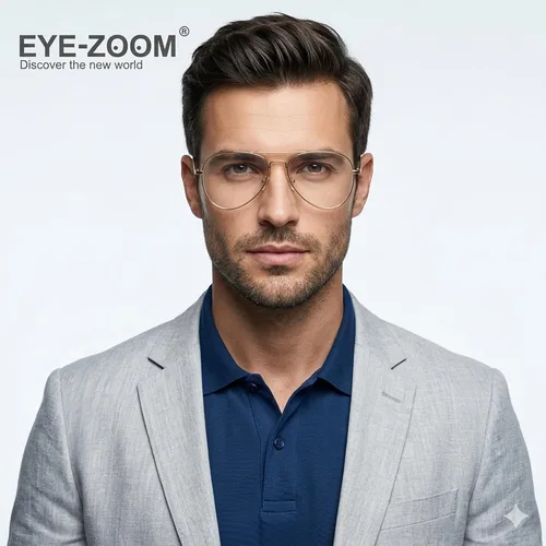 Vista 2 de Paquete de 2 lentes de lectura con bloqueo de luz azul, estilo aviador, anti rayos azules y UV, para hombres y mujeres