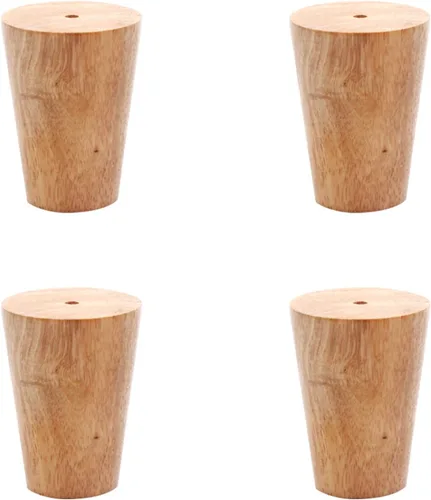 Vista 16 de Patas de madera maciza de roble barniz, patas rectas, patas de mesa de café, 2.4 – 27.6 in, para tocador, armario, con placa de montaje, tornillos