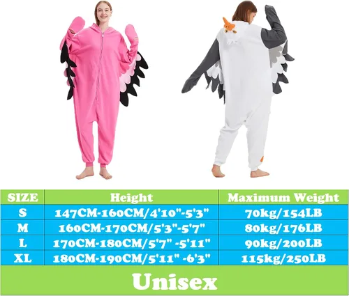 Vista 4 de III HHONS Animal Onesie Adult Women Men Halloween Pajamas Costume Cosplay Sleepwear Onesies