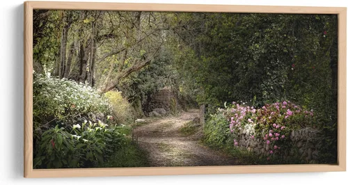 Vista 10 de Canvas Lab SECRET GARDEN by Ariadne Contreras 15 x 7 in Fine Art Framed Print, Frame Color: Black, With Mat Botanical, Scenery, Floral