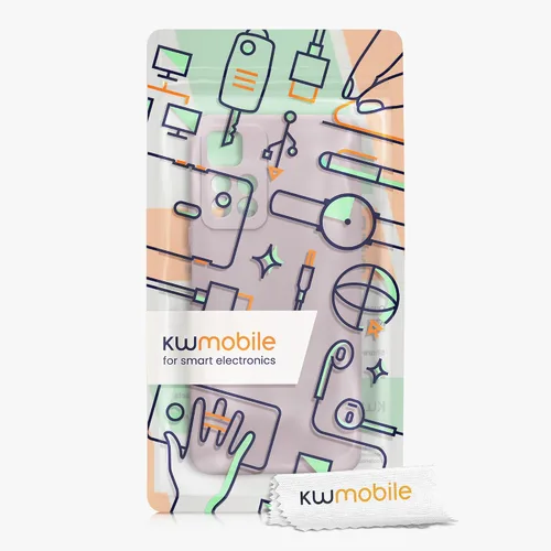 Vista 7 de kwmobile Funda compatible con Xiaomi Redmi Note 11 Pro+ 5G / Note 11 Pro Plus 5G - Funda protectora delgada de TPU con acabado mate suave - Malva