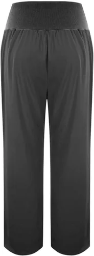 Vista 4 de Pantalones de yoga de pierna ancha para mujer, casuales, holgados, de cintura alta, cruzados, pierna recta, pantalones de entrenamiento, pantalones