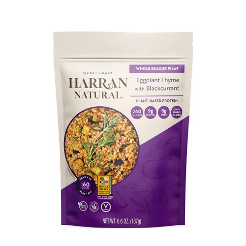 Vista 13 de Harran Natural Freekeh Pilaf – Grano antiguo, alto en proteínas, vegano, comida lista sin OMG con champiñones, albahaca roja y garbanzos asados, 6.6
