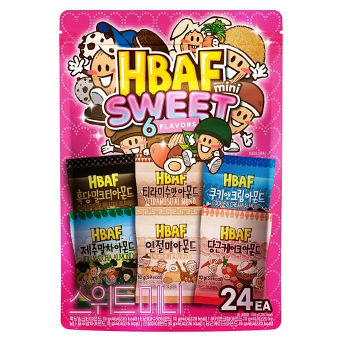 Vista 16 de [Oficial Gilim HBAF] Maíz coreano horneado crujiente con almendras y nueces Nutritivo y sin gluten Almuerzo para niños, merienda para después