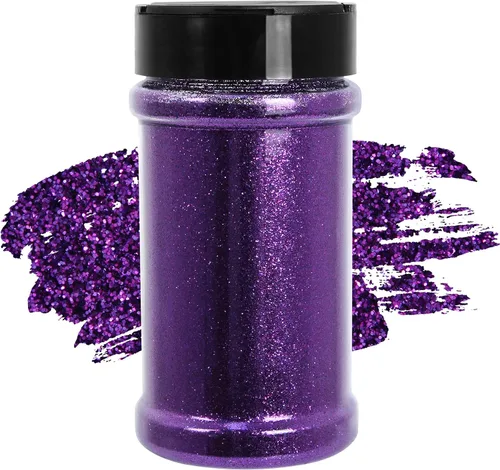 Vista 20 de Purpurina negra ultrafina, 16 onzas (1 libra), purpurina fina para manualidades de resina, uñas, vasos, slime, cosméticos y decoración de festivales