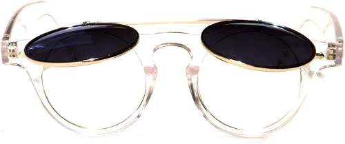 Vista 2 de Django Levante - Gafas de sol con tapa redonda de 42 mm, para mujer y hombre.