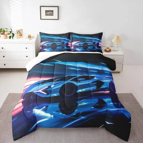 Vista 55 de Erosebridal Juego de ropa de cama individual para niñas, juego de edredón de juegos para niños, juego de cama de juegos para niños, color naranja