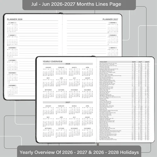Vista 5 de Libro de citas y planificador 2026 - enero de 2026 a diciembre de 2026, planificador diario por horas, 5.75" X 8.25", intervalo de 60 minutos