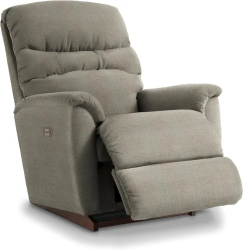 Vista 5 de La-Z-Boy Coleman Power - Silla reclinable mecedora, color gris