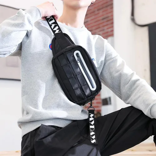 Vista 5 de TANZEM Small Crossbody Sling Bag, Multipurpose Crossbody wallet bag, Durable Men Shoulder Chest Bag, Lightweight Shoulder Waist Bag, ports Chest