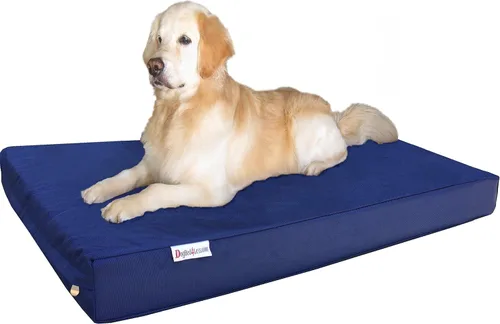 Vista 15 de Dogbed4less Cama de espuma de memoria para perros, ortopédica, con gel refrescante, forro impermeable con funda exterior duradera lavable