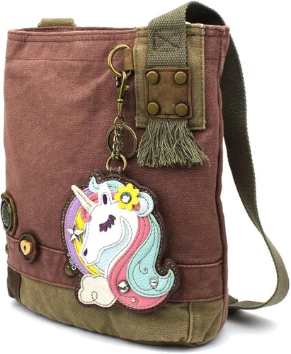 Vista 2 de Chala Patch - Bolso cruzado para mujer, color malva