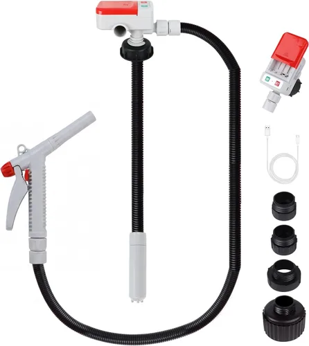 Vista 8 de Bomba de transferencia de combustible (3.2 GPM) con sensor de parada automática, manguera de 51 pulgadas de transferencia automática de bomba de gas
