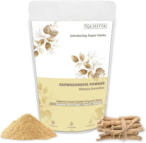 Vista 3 de Namhya Resina Ayurveda Himalaya Shilajit y polvo de Withania somnifera