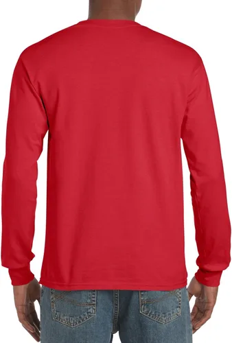 Vista 2 de Gildan - Camiseta de algodón y de manga larga para hombre, modelo G2400