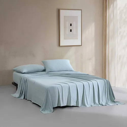 Vista 3 de Calvin Klein - Juego de sábanas de tamaño individual, ropa de cama de mezcla de algodón naturalmente suave - Sábanas con funda de almohada a juego