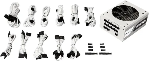 Vista 6 de Corsair RM850x White Series Full Modular 80PLUS Gold ATX Unidad de fuente de alimentación - Blanco