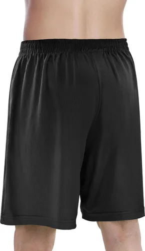 Vista 4 de NY Threads Pantalones cortos deportivos para hombre, de secado rápido, holgados, ligeros, para correr, entrenamiento, gimnasio, con bolsillos