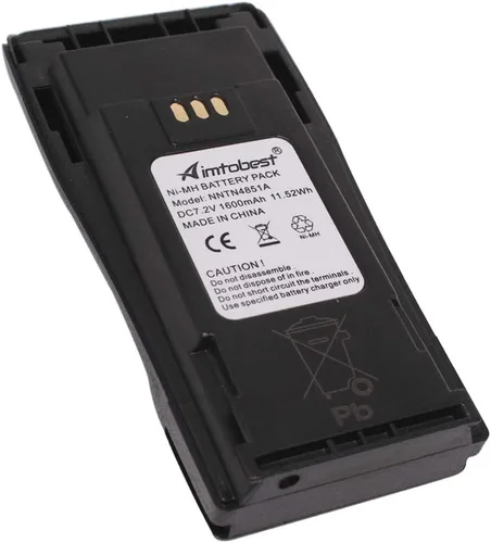 Vista 4 de NNTN4851 - Batería Ni-MH de 1600 mAh compatible con Motorola CP200 CP200D PR400 EP450 EP450S DEP450 CP140 CP160 CP180 CP250 GP3688 GP3188 Radio
