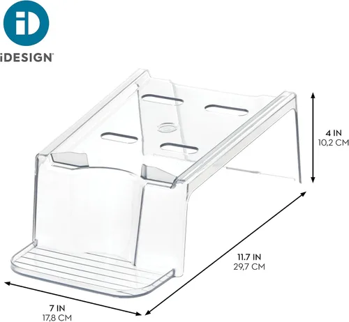 Vista 2 de iDesign Soporte para Detergente de Lavandería, Soporte para Detergente Líquido para Organización del Cuarto de Lavado, Transparente Soporte