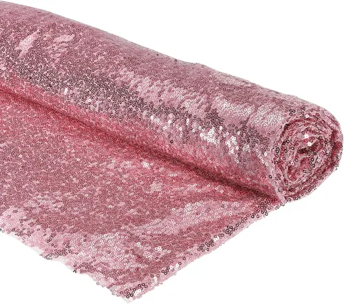 Vista 13 de PATIKIL Tela de lentejuelas negra, 4 yardas de longitud 4.9 pies de ancho, tela de malla con lentejuelas con purpurina completa para coser