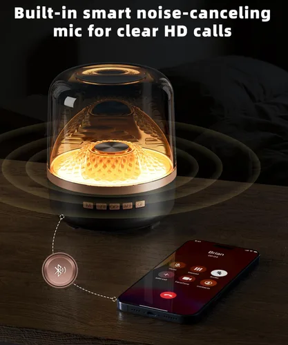 Vista 16 de Altavoz Bluetooth con sonido HD y luces, inalámbrico portátil, batería de larga duración, emparejamiento TWS, para el hogar, fiesta, al aire libre
