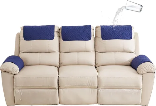 Vista 15 de XMAYODS Funda impermeable para sillón con reposabrazos, fundas antideslizantes para sofá y reposacabezas, fundas para respaldo, fundas para sillón