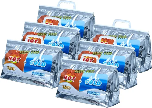 Vista 16 de Superio Bolsas aisladas para bebidas frías y calientes para entrega de alimentos, bolsas de compras de comestibles, almacenamiento de alimentos