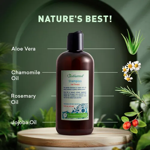 Vista 8 de Champú de terapia de pérdida de cabello el mejor champú para cabello saludable ingredientes nutritivos que alimentan e hidratan el cabello