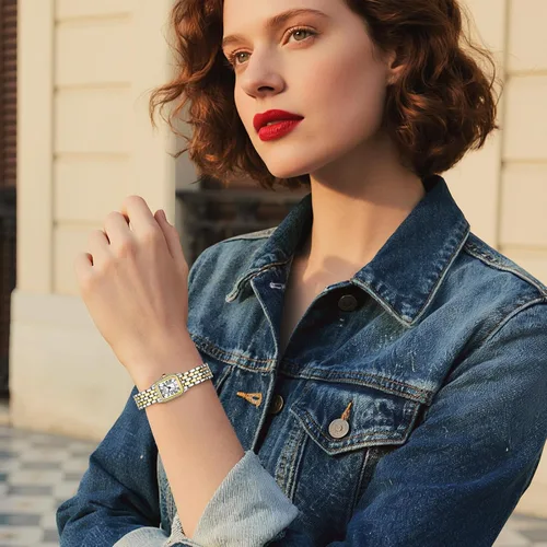 Vista 6 de Gold Watches for Women with Rectangular Case,Roman Dial,Vintage Bracelet,Water Resistant