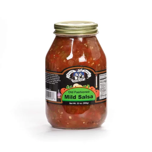 Vista 5 de Amish Wedding Salsa, frasco de vidrio de 32 onzas, calor medio