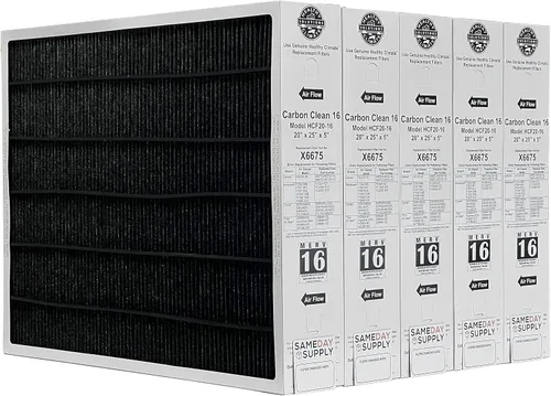 Vista 9 de Lennox Healthy Climate Lennox X6675 - Paquete de filtros MERV 16 de 20 x 25 x 5 con filtro de suministro para el mismo día, imán recordatorio