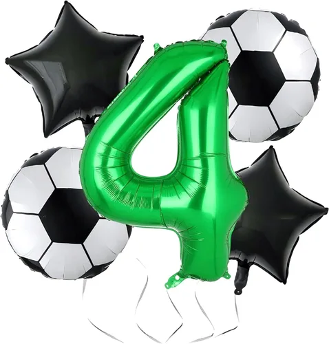 Vista 16 de Globos de fútbol para 2º cumpleaños, suministros para fiesta de cumpleaños de fútbol, Copa del Mundo, Deportes de fútbol, decoraciones de fiesta