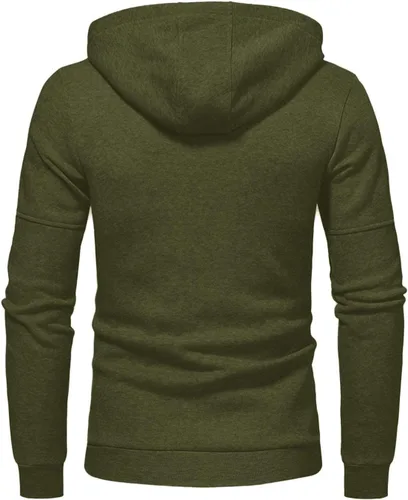 Vista 5 de Fishing Shirts for Men Long Sleeve Lightweight Novelty Jersey with Hood Breathable Loose Fit Stylish Pullover C01-army Green