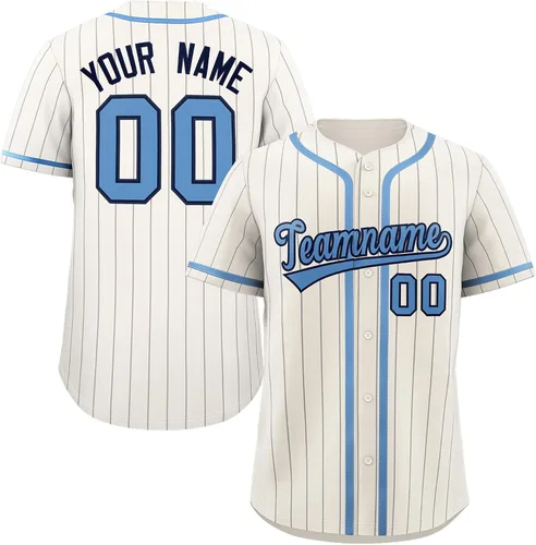 Vista 7 de Camiseta de béisbol de rayas finas personalizada hipster hip hop, camisetas deportivas con nombre y número del equipo personalizado para hombres