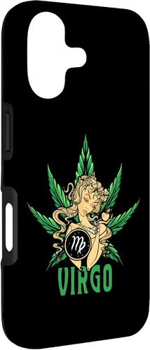 Vista 3 de Zodiac Stoner Vibes: Virgo Cannabis Weed Horoscope Design Case para iPhone 17