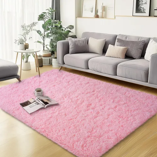 Vista 63 de qulint Alfombra negra para dormitorio, alfombra de área pequeña de 2 x 3 pies para habitación de niños, alfombra suave y mullida para sala de estar