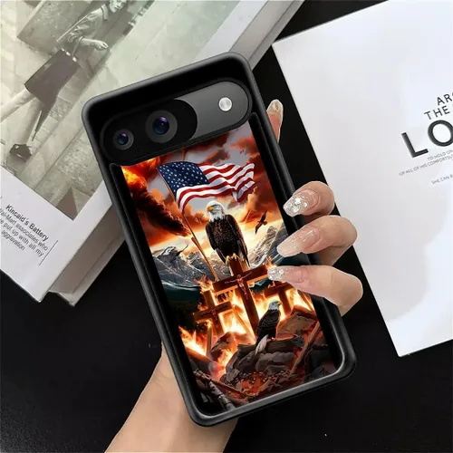 Vista 844 de Compatible con Google Pixel 4A 5G Mobile Case Creative Acrylic Panel trasero Silicona Protección Grip especialmente diseñado para Google Pixel 4A 5G