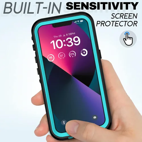 Vista 7 de BEASTEK TRE - Funda impermeable para Apple iPhone 13, a prueba de golpes, con certificación IP68, con protector de pantalla integrado, cubierta