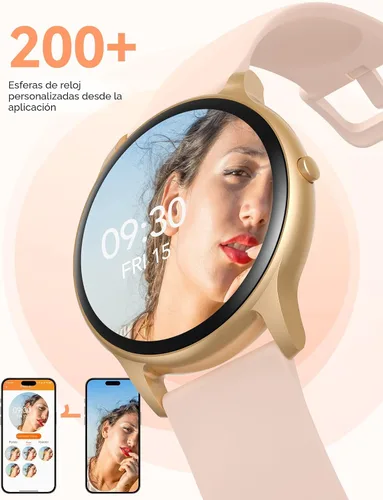 Vista 8 de AGPTEK Reloj inteligente para mujer, reloj inteligente impermeable de 5 ATM