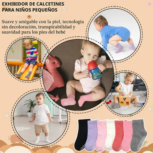 Vista 5 de SkiBeaut 20 pares de calcetines para niños y niñas de 0 a 7 años #1 Negro+blanco+gris- 20 pares