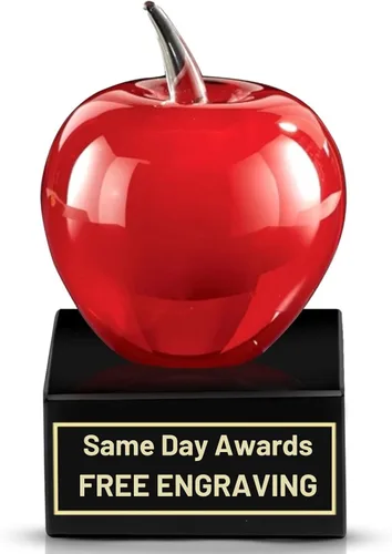 Vista 37 de Premio de Vidrio Artístico Soplado a Mano – Premio Elegante con Grabado Personalizado para Corporativo, Deportes, Jubilación, Reconocimiento