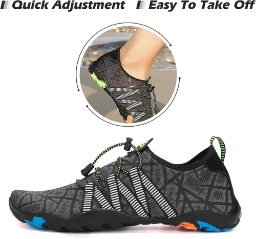 Vista 4 de Mishansha - Zapatos de agua para hombres y mujeres, secado rápido, para natación, buceo, surf, deportes acuáticos, piscina, playa, senderismo, yoga.