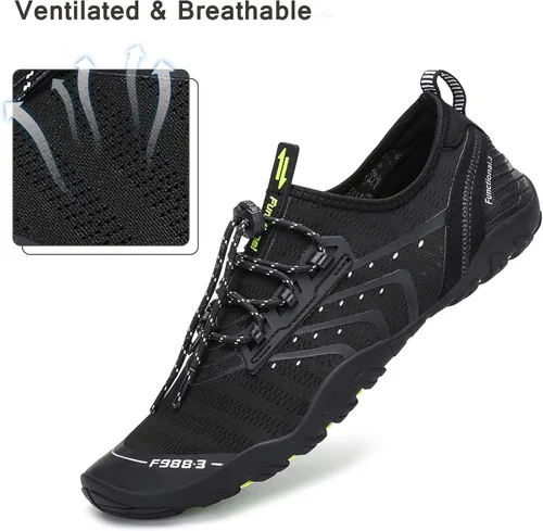 Vista 2 de Kararao Mens Womens Water Shoes Quick Dry Swim Shoes Beach Shoes Pool Surfing Aqua Sports
