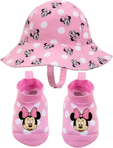Vista 8 de Disney Minnie Mouse Red Sunny Fun Swim Hat and Booties Set - 0-12 Months Minnie Red