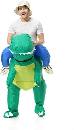 Vista 3 de EONPOW Disfraz inflable de dinosaurio de Halloween