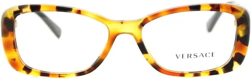 Vista 2 de Versace VE 3228 260 Light Havana - Lentes de plástico tipo ojo de gato (2.047 in), Habana claro