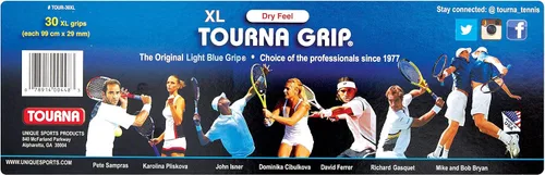 Vista 6 de Tourna Grip XL, agarre para raqueta de tenis, sensación seca original