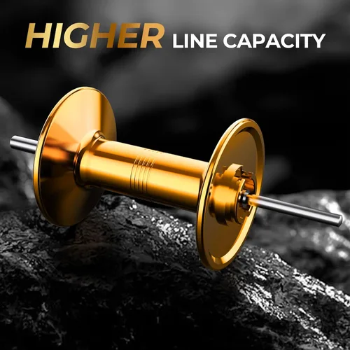 Vista 6 de KastKing Rover Round Baitcasting Fishing Reel, Perfect Conventional Reel for Catfish, Salmon/Steelhead, Striper Bass and Inshore Saltwater Fishing